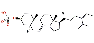 (24Z)-24-Ethyl-5a-cholesta-7,24(28)-dien-3b-ol 3-sulfate